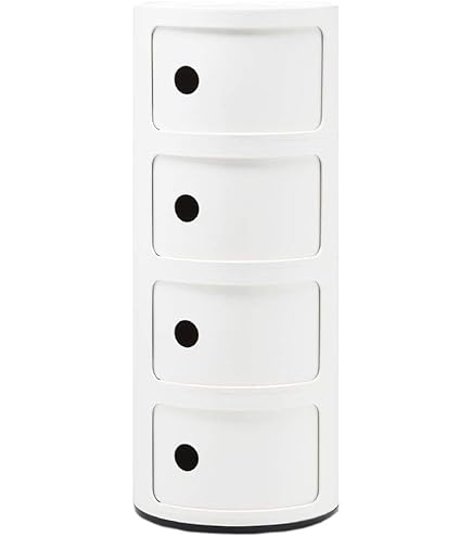 カルテル　コンポニビリ　ホワイト　２段　ラウンドチェスト コンポニビリ2｜Kartell｜カルテルオフィシャルサイト｜イタリア製